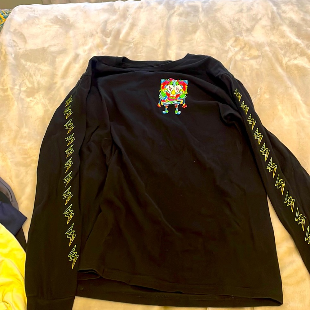 SpongeBob long sleeve trippy T